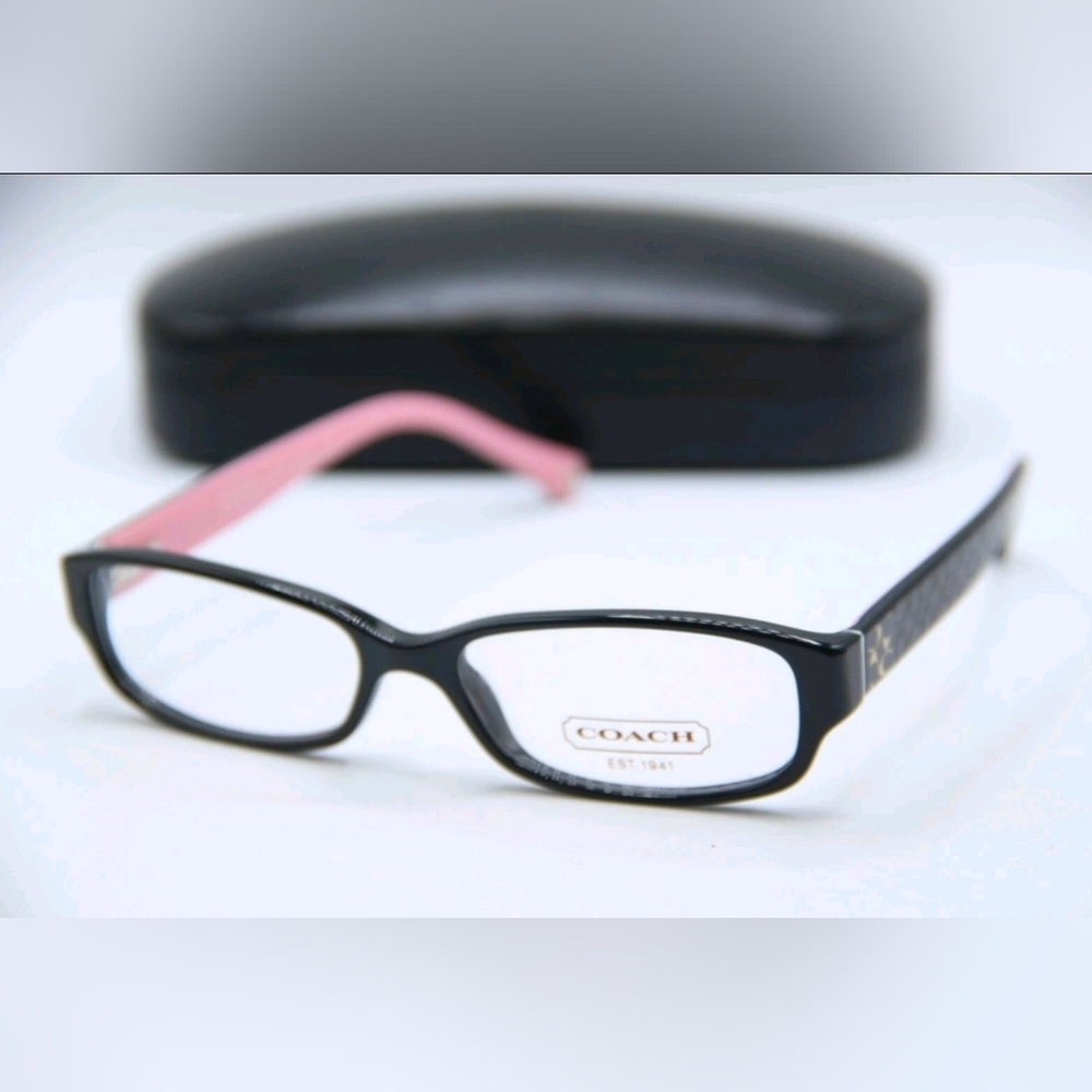 NWT Women's Coach HC6001 5053 Black And Pink Glasses